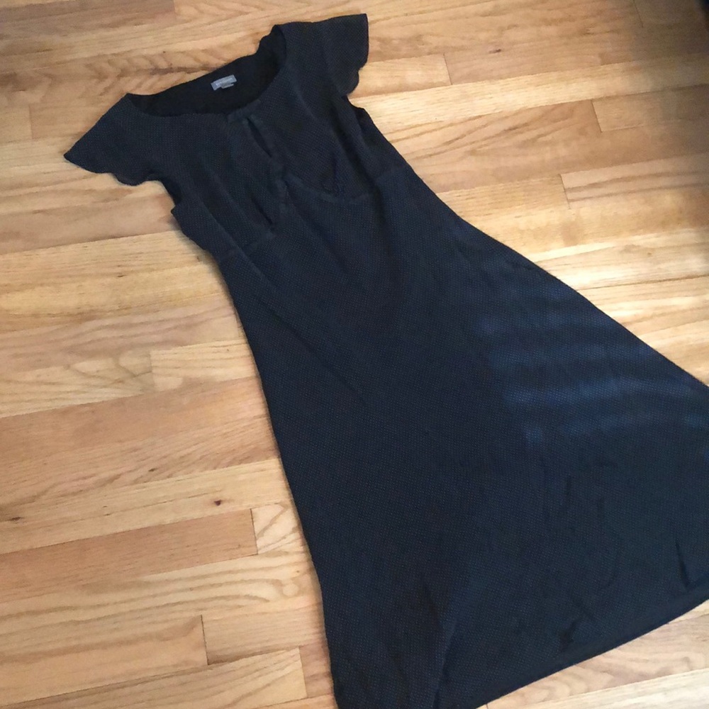 Ann Taylor size 2 black polka dot dress